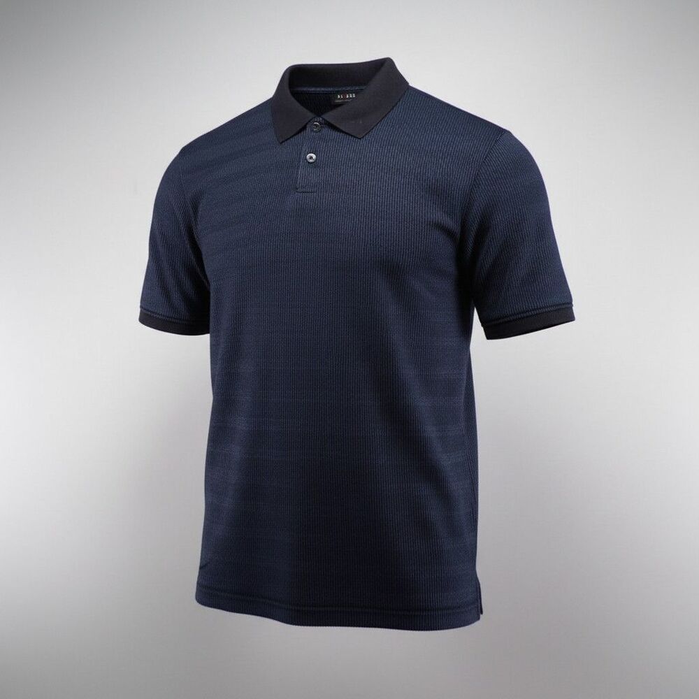Axcess Claiborne Navy Blue Textured Polo Shirt Men’s XL